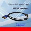HDMI to VGA HD conversion cable with copper clad steel core for 1080p 60Hz smooth video