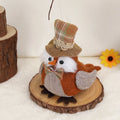 Thanksgiving owl harvest bird pendant ornament in orange or green colours for seasonal holiday décor