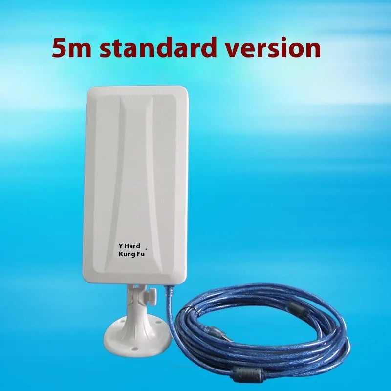 White USB wireless network card with high power 10 metre range for desktop and laptop computers
