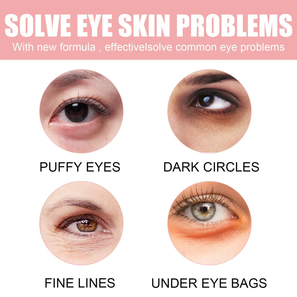 60 anti-wrinkle eye bag care patches with retinol and peptides for under-eye treatment