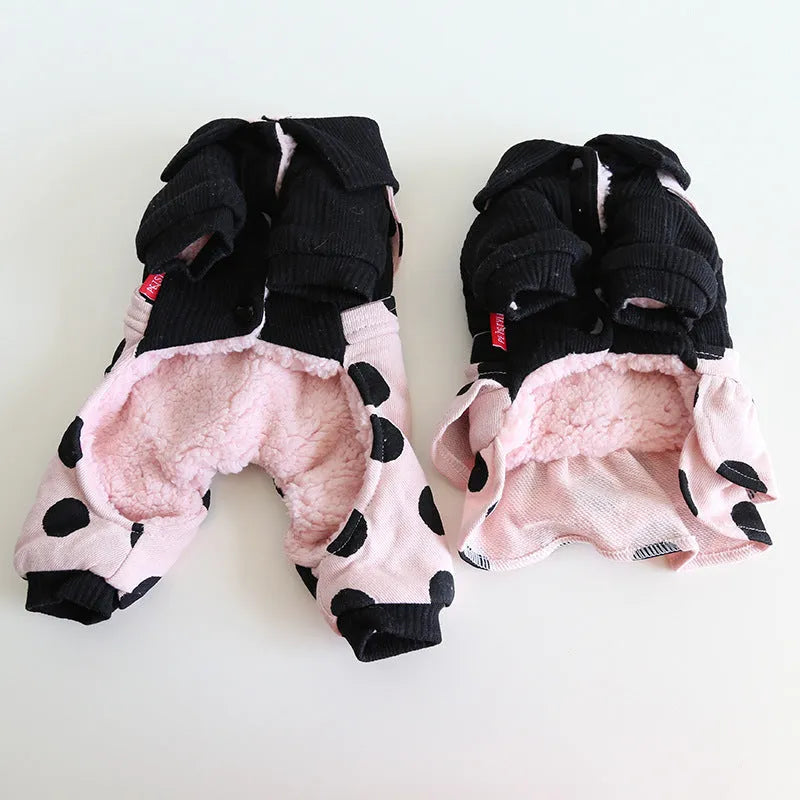 Petstyle lapel shoulder strap dog clothes in casual cloth on a model dog