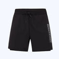 Men's white long sleeve swimsuit with matching trunks for sun protection during swimming and surfing