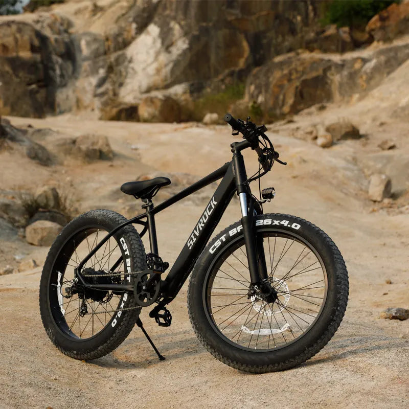 SIVROCK V1 professional electric bike with 26x4.0 fat tyres, 1000W motor, aluminium frame, LCD display and disc brakes