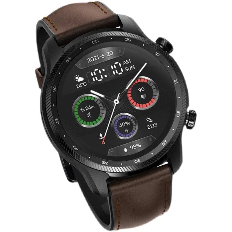 Ticwatch Pro X smart watch with 47mm case, 1.39-inch display, and independent 4G calling capability