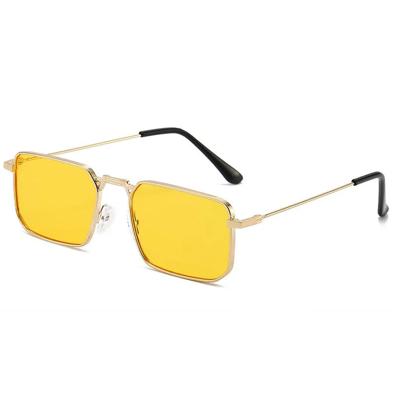 Square frame men's sunglasses with steampunk styling in multiple colour options