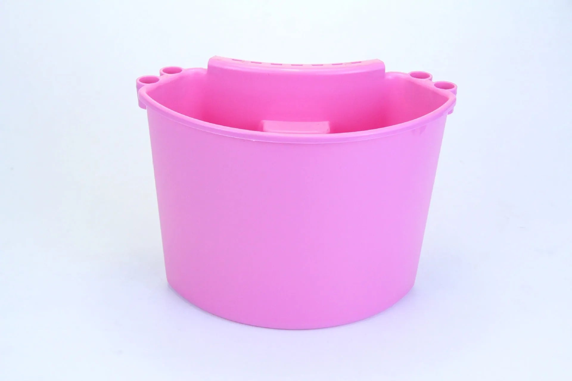 PP plastic car washing bucket available in black, red, blue, or pink colours for vehicle cleaning