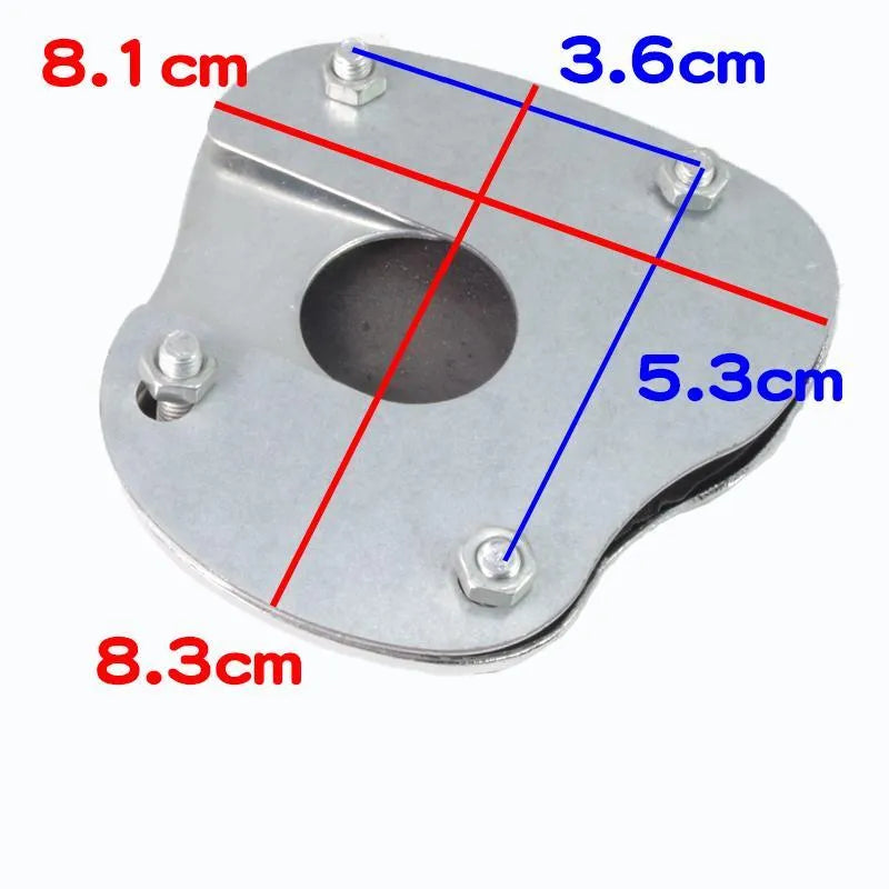 Metal motorcycle brake pedal skid plate replacement part for scooters