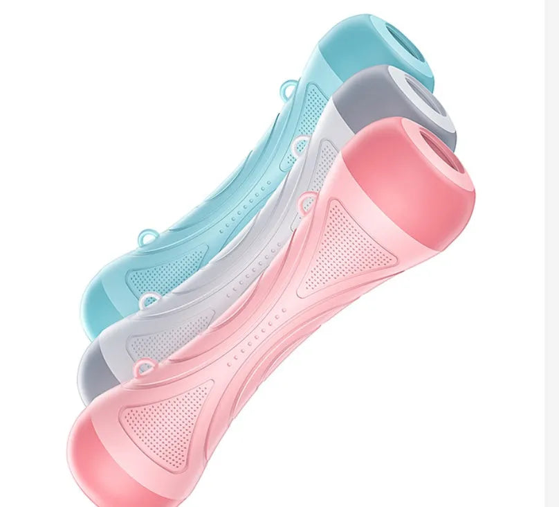 Dumbbell Women's Fitness Home Adjustable Weight Exercise Equipment Unisex Small Dumbbell Steel Nitrile Rubber Nylon Pink Green Off-White 20cm for Home Gym Workout Strength Training