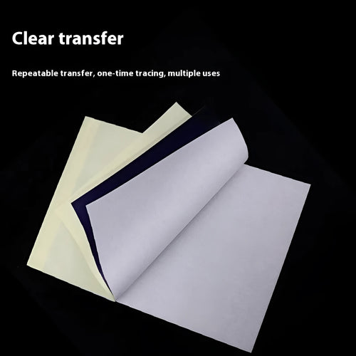 A4 tattoo transfer paper quadruple copy with transfer paste gel for stencil creation