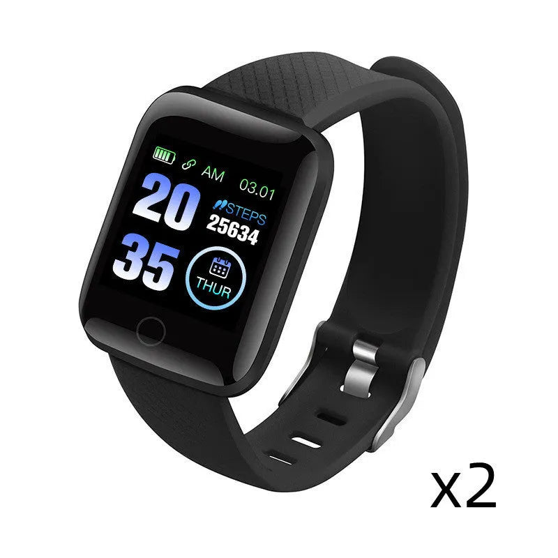 D13 colour screen smart fitness bracelet with 1.3-inch TFT display showing heart rate data