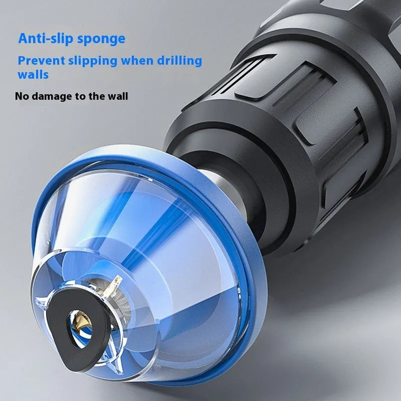 Blue plastic drill dust cover for electric hammer and hand drill, single or five-piece pack