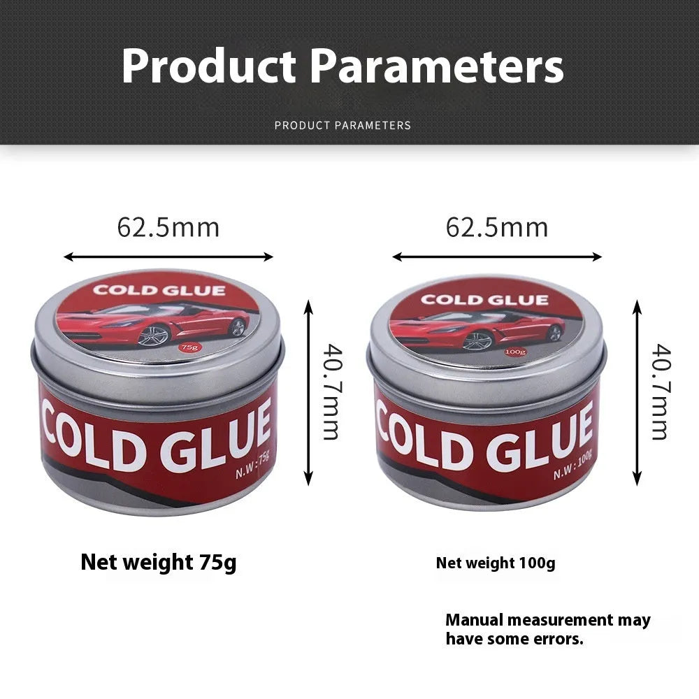 Tube of special cold glue for car dent and depression repair