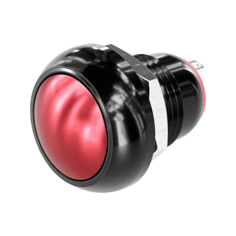 12mm red wave spherical handle self-resetting electronic remote control switch button