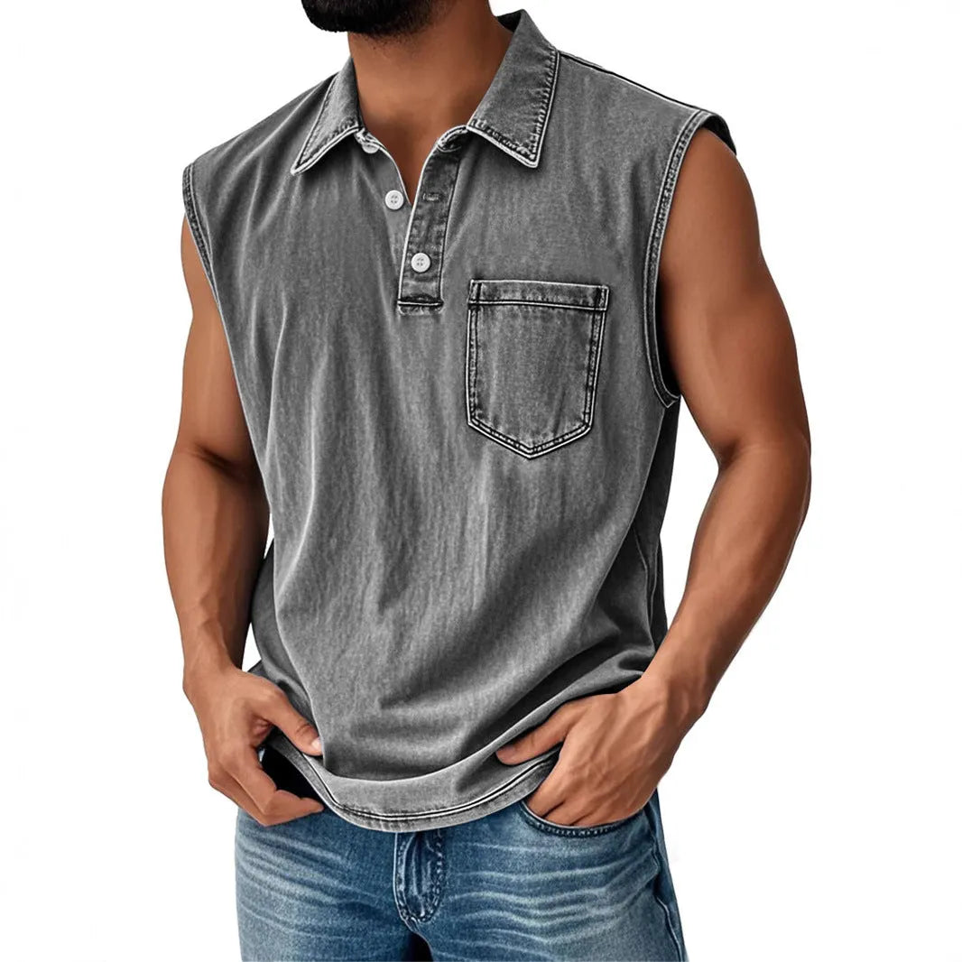 Men's loose fit short sleeve polo shirt with 3D digital printing in various colour options
