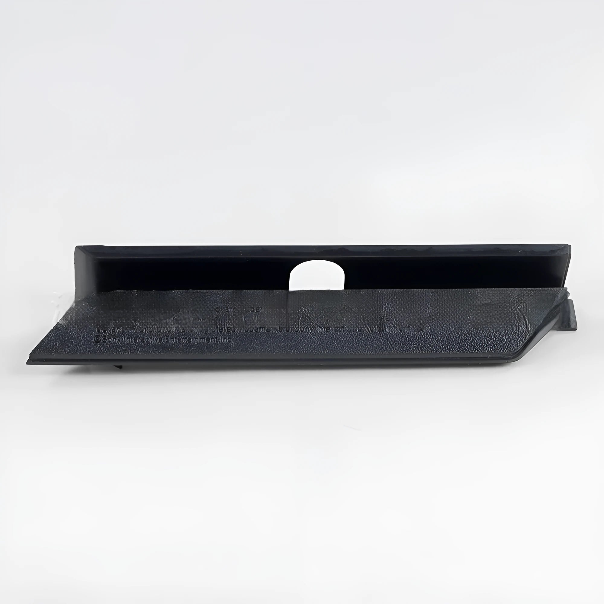 Black and white plastic hard disk baffle cover for PC drive bays