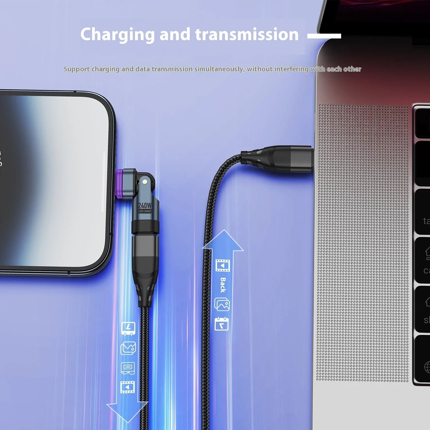 240W PD30 magnetic USB-C adapter with 16pin alloy connector for fast charging