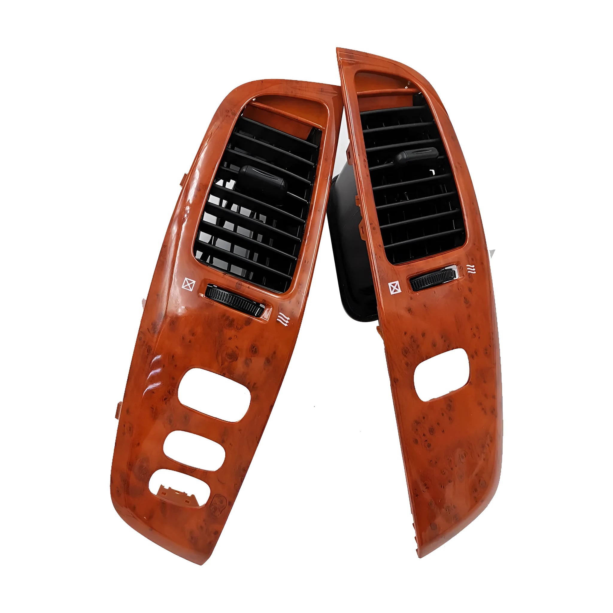 Peach wood coloured ABS plastic car dashboard air outlet panel decorative cover