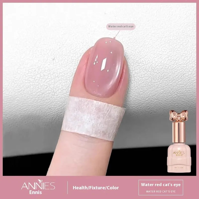 Micro glass bead cat eye gel nail polish in a pot with 15 colour options