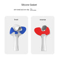 Red and blue plastic silicone table tennis racket grip accessory for Pico 4 VR controllers