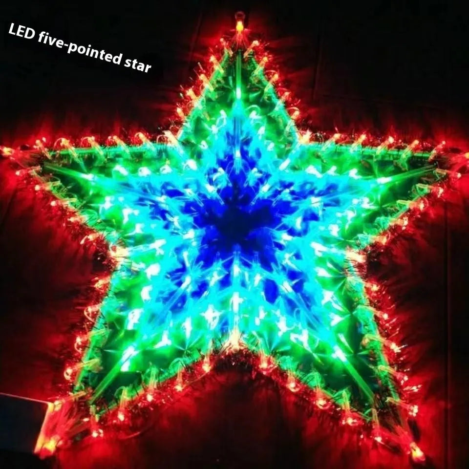 Outdoor Christmas string lights with plastic shell and IP44 waterproof rating in peacock lamp, love, sunflower, or star designs