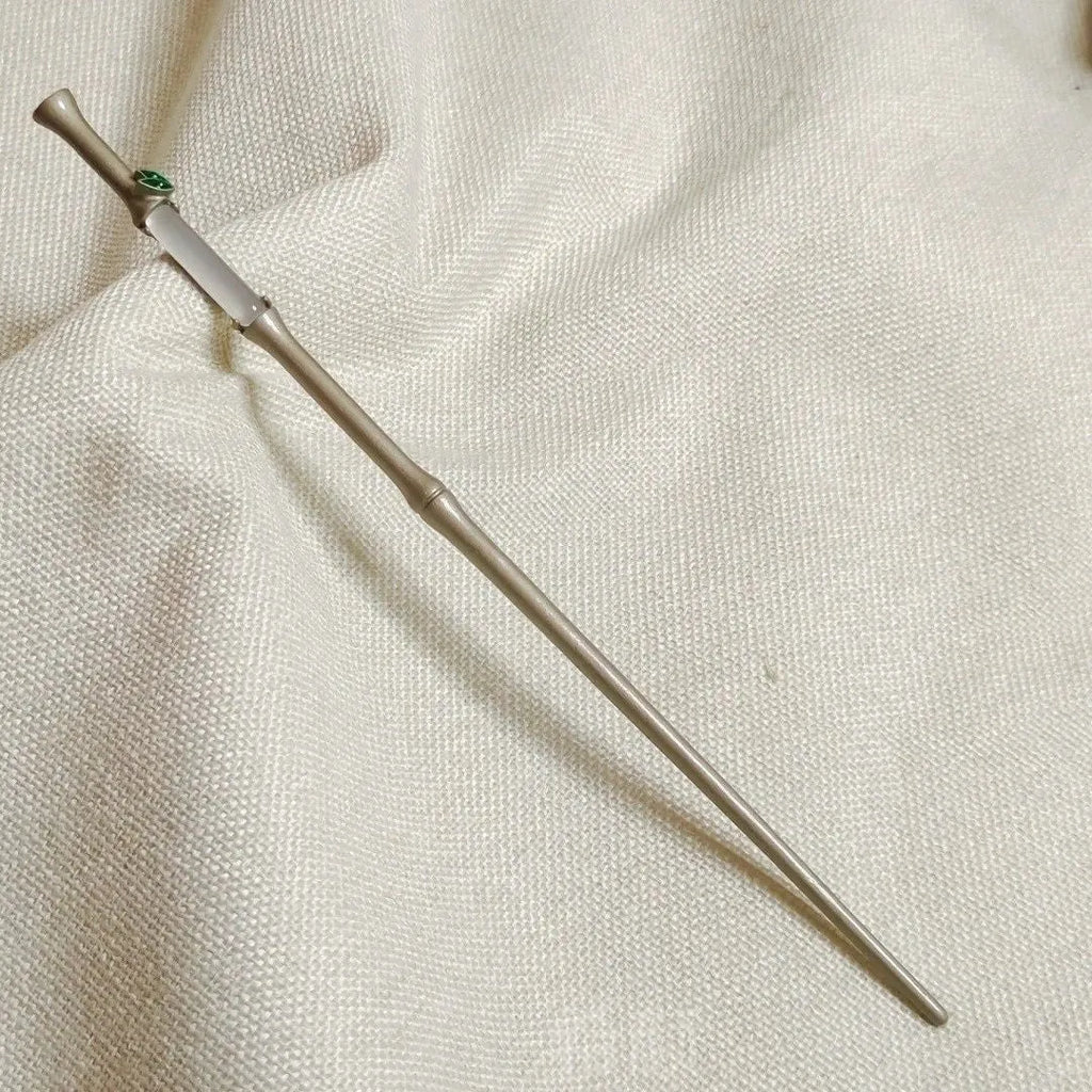 Gold tone alloy leaf shaped hairpin electroplated finish traditional Chinese style Style 5365