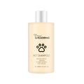 Bottle of mild dog shampoo for soft, tangle-free hair in 100ml and 300ml sizes
