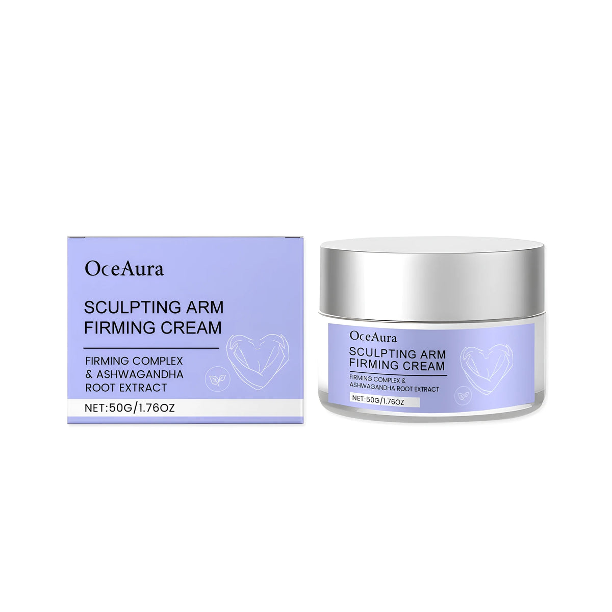 50g pot of moisturising cream containing hyaluronic acid and retinol for skin firming