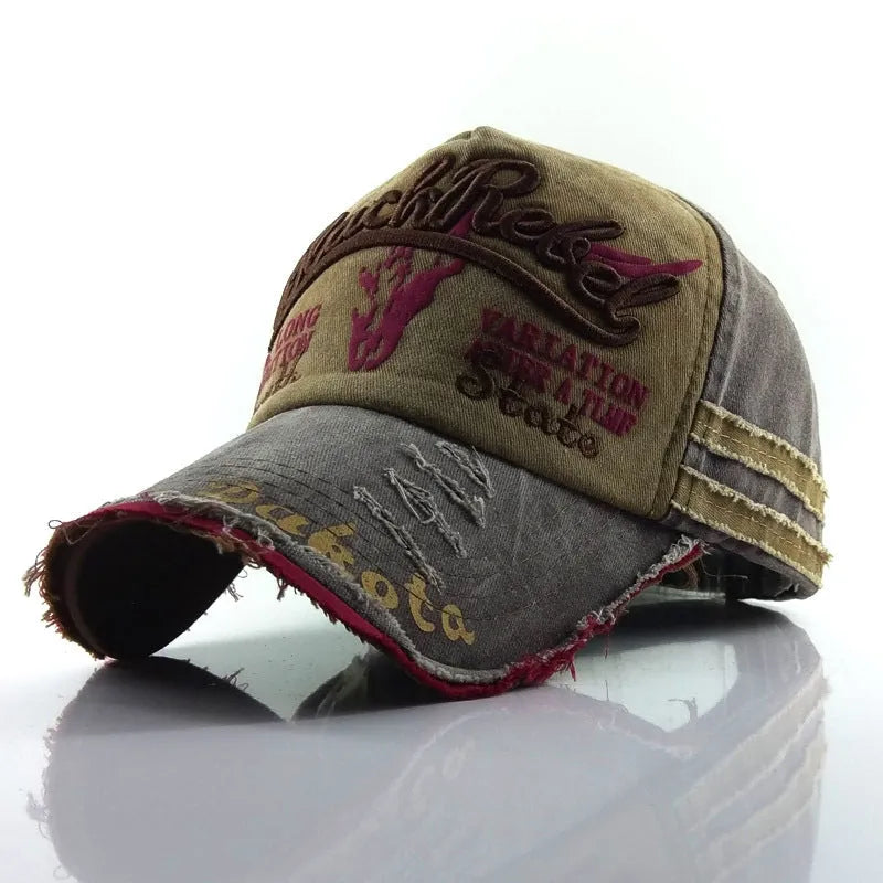 Denim Baseball Cap for Men and Women Retro Wide Brim Dome Hat Adjustable Size Four Seasons Travel Street Style Black Army Green Red Khaki Blue Champagne