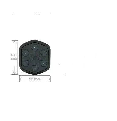 Black smart music boxing machine with Bluetooth connection and 550mm length