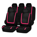 Fully enclosed universal car seat cover set in fabric material showing complete seat protection