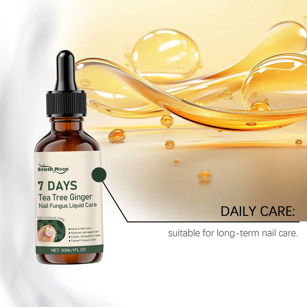 30ml nail care solution bottle with mild brightening nourishing formula and nursing applicator