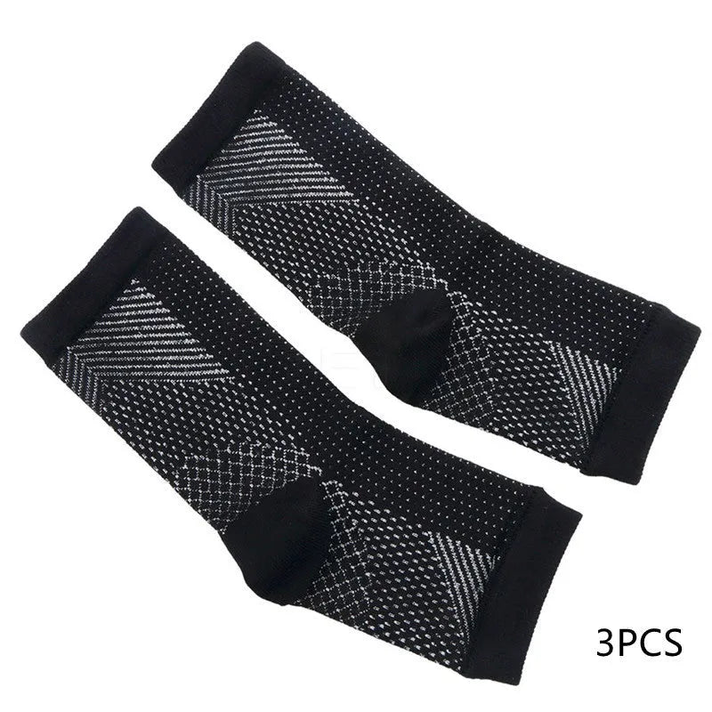 Compression foot sleeve for men women anti fatigue ankle support breathable nylon moisture wicking