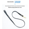 Roran black and maroon PU leather dog lead shown in three different lengths on a plain background.