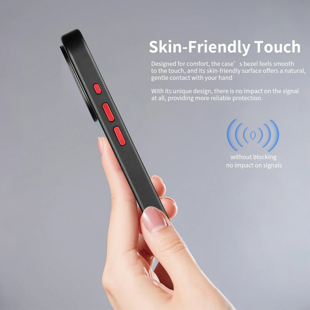 Carbon fiber 3K twill TPU phone case for iPhone with magnetic suction, available in six colours