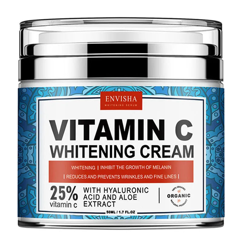 50g collagen cream with retinol and Vitamin E in a white tub, front view