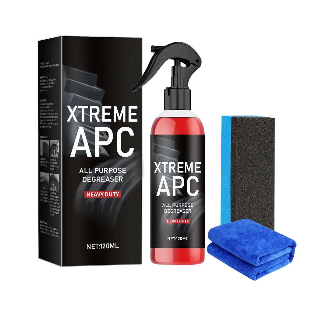 120ml car paint cleaner bottle with sponge and towel set for automotive crystal coating