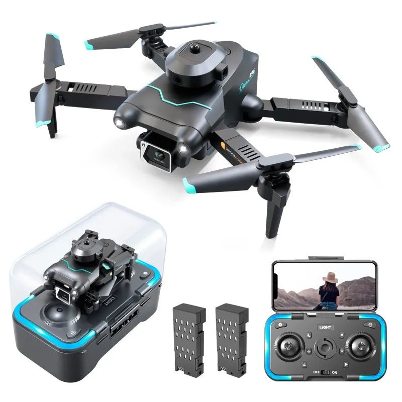 S96-black four-axis drone with obstacle avoidance and 4K camera for aerial photography