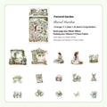 Retro PET journal stickers from the Life Landscape Series, six retro theme options, one sticker sheet per pack