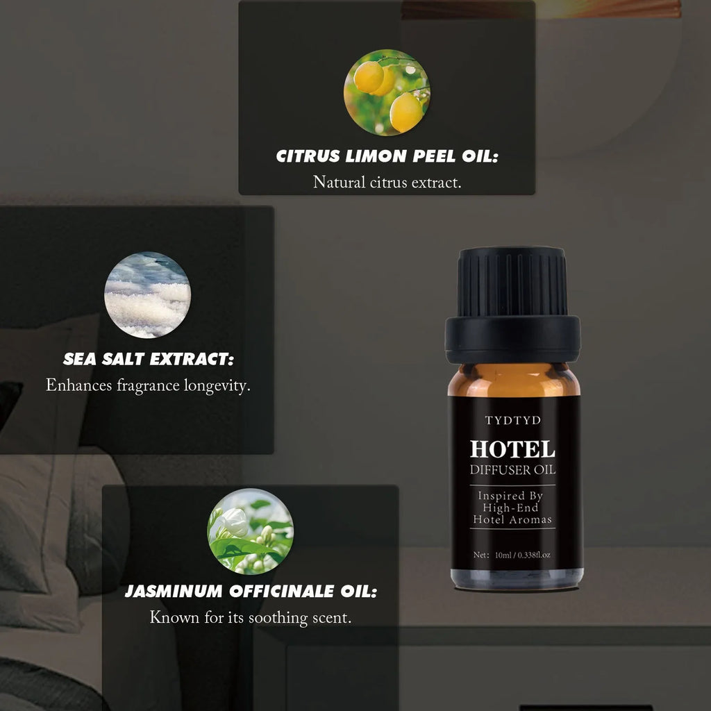 10ml bottle of natural plant fragrance essential oil for aromatherapy and diffuser use