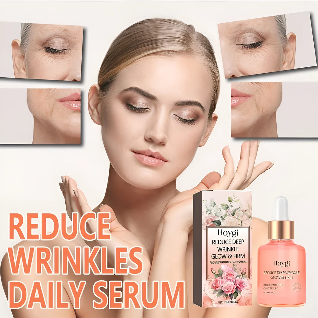 30ml rose essential oil facial serum in glass dropper bottle for fine wrinkles and skin brightening
