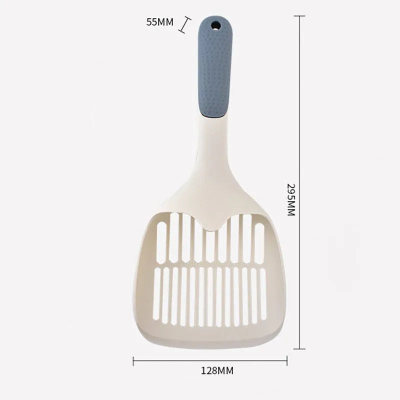 Large solid plastic cat litter shovel for tofu cat litter waste removal