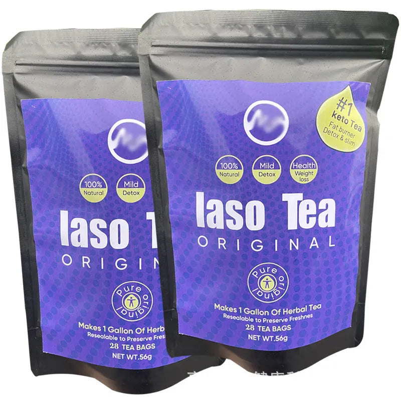 Single sachet of sugar-free instant slimming tea with cold soaking technology for weight management support