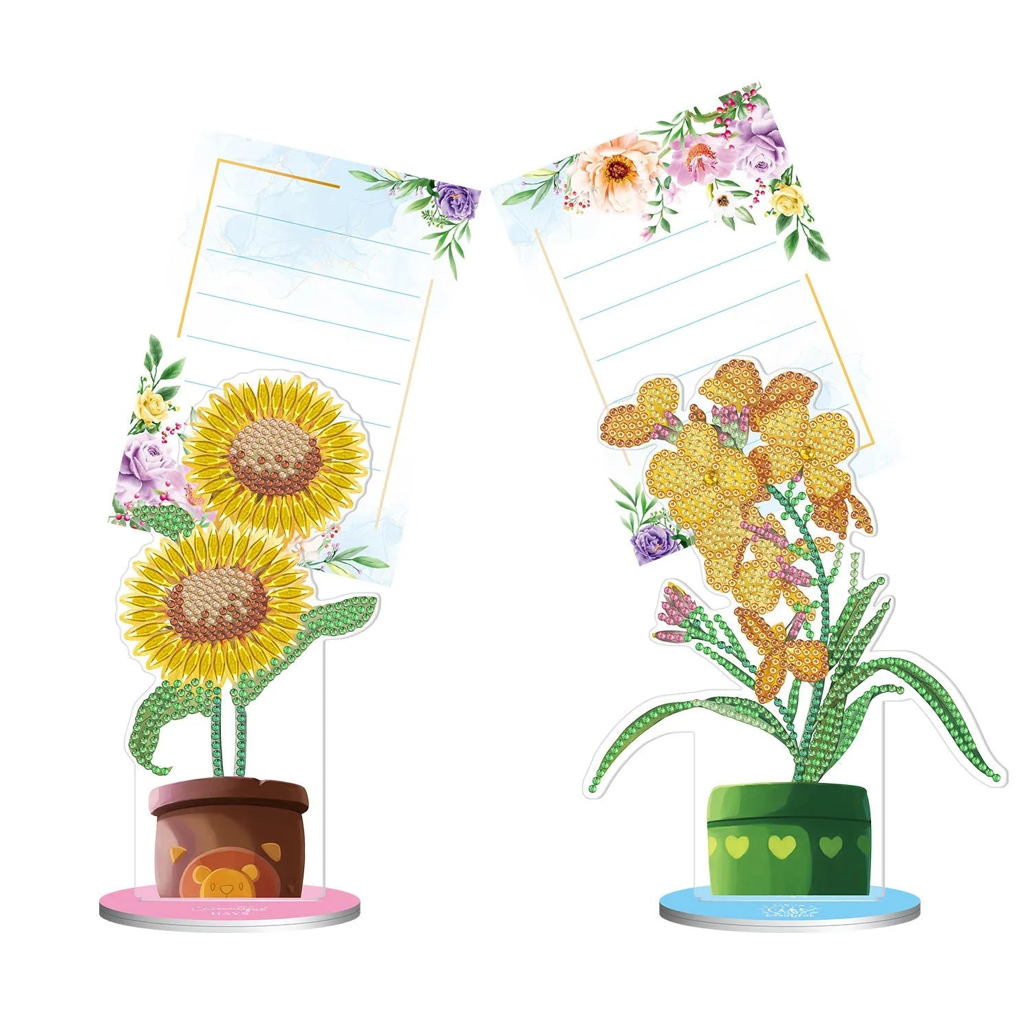 Diamond painting decorative desktop note clip handmade American craft 19cm