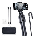 360-degree steering industrial pipeline endoscope with 8mm camera on display showing cable and handle