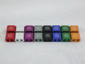 Three-piece metal car modification clamp set in six colour options on a 55x30x25mm scale