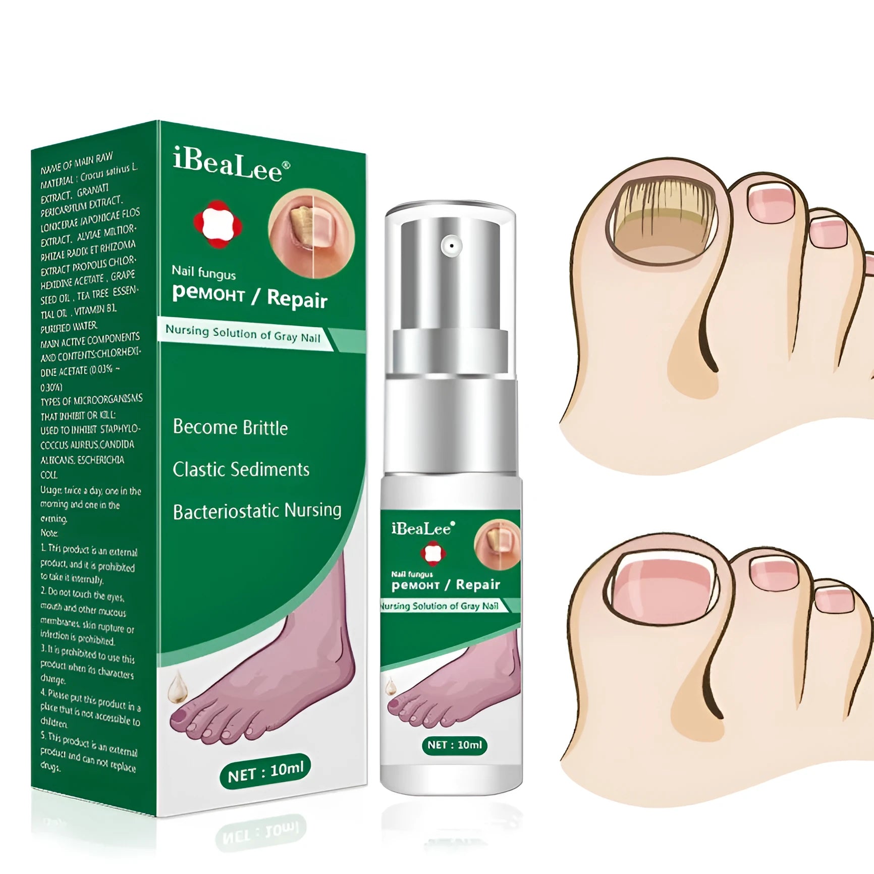 10ml bottle of Repair Dust for Deck Antimicrobial Liquid foot treatment