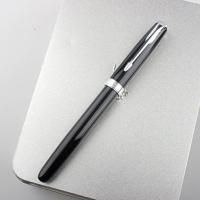 Stainless steel ballpoint pen with 0.5mm tip in various colour options