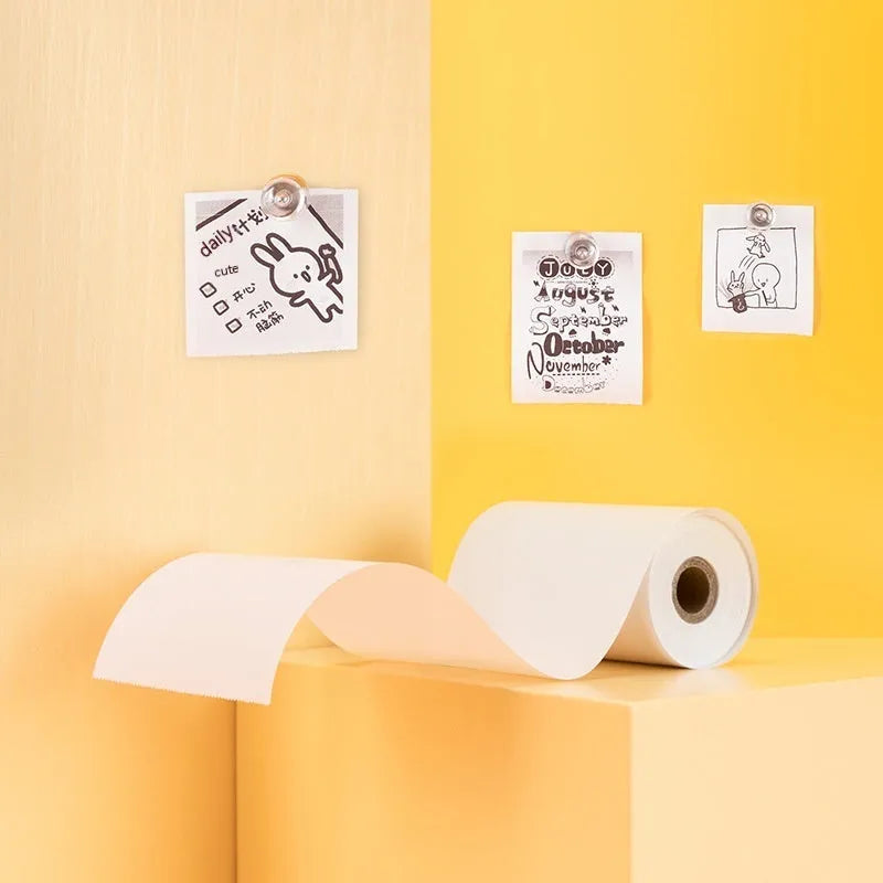 Three rolls of 57mm wide by 30mm diameter thermal paper for small printers in a box.