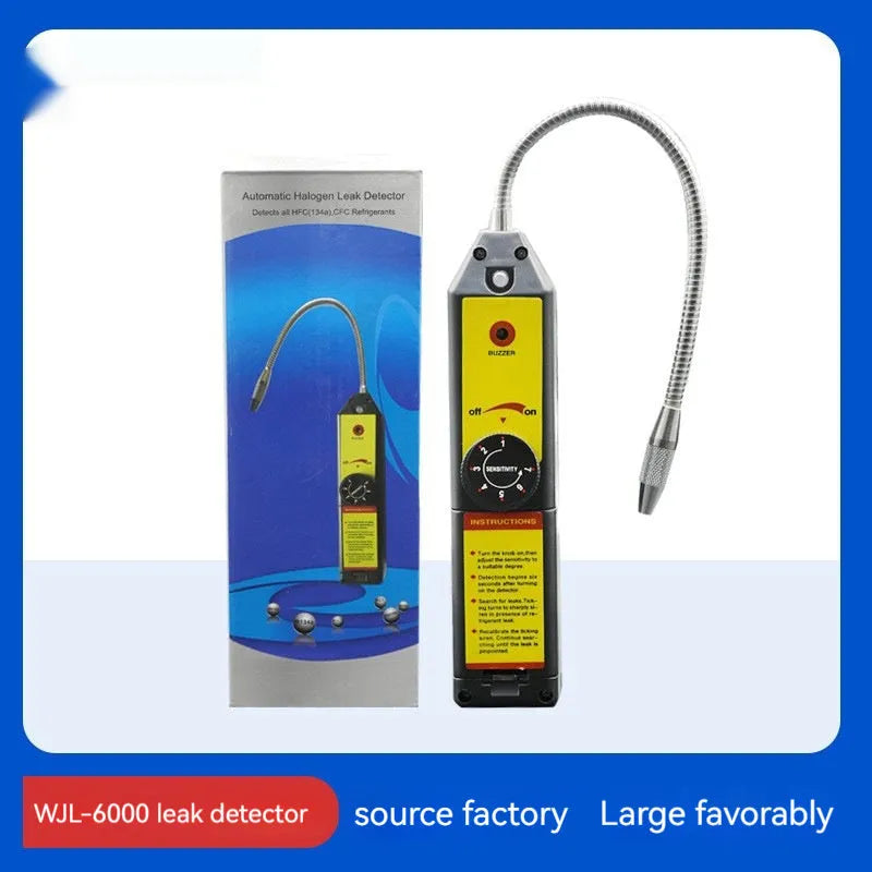 WJL-6000 halogen electronic car leak detector with 20cm probe for automotive refrigeration systems