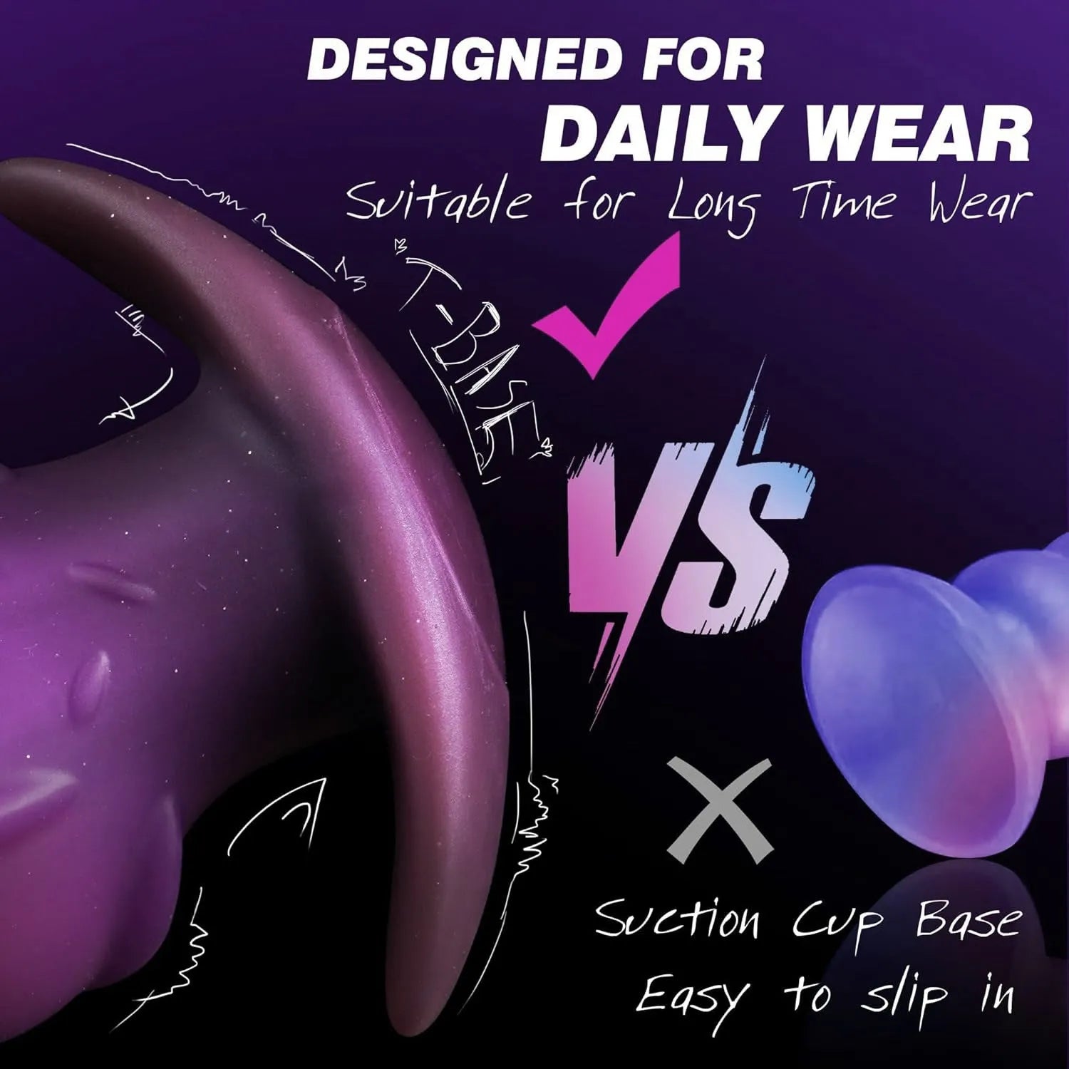 Liquid silicone masturbator adult toy in purple, gold or black colour with S M L XL size options